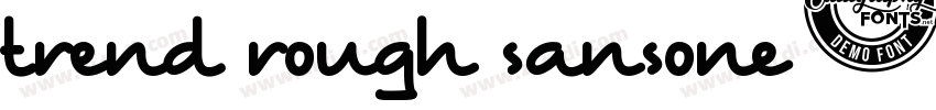 trend rough sansone字体转换